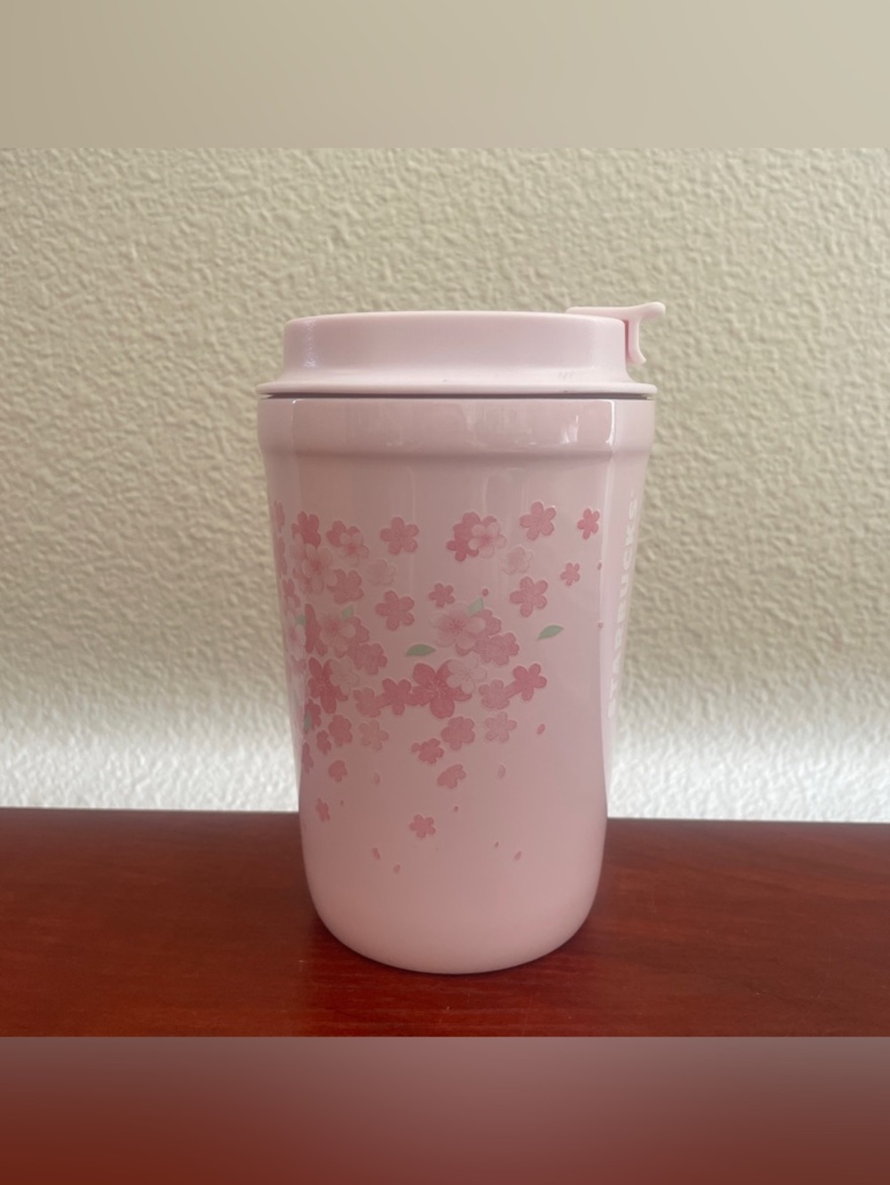 Starbucks Spring 2026 Cherry Blossom Pale Pink Petal Stainless Tumbler 12 OZ NEW